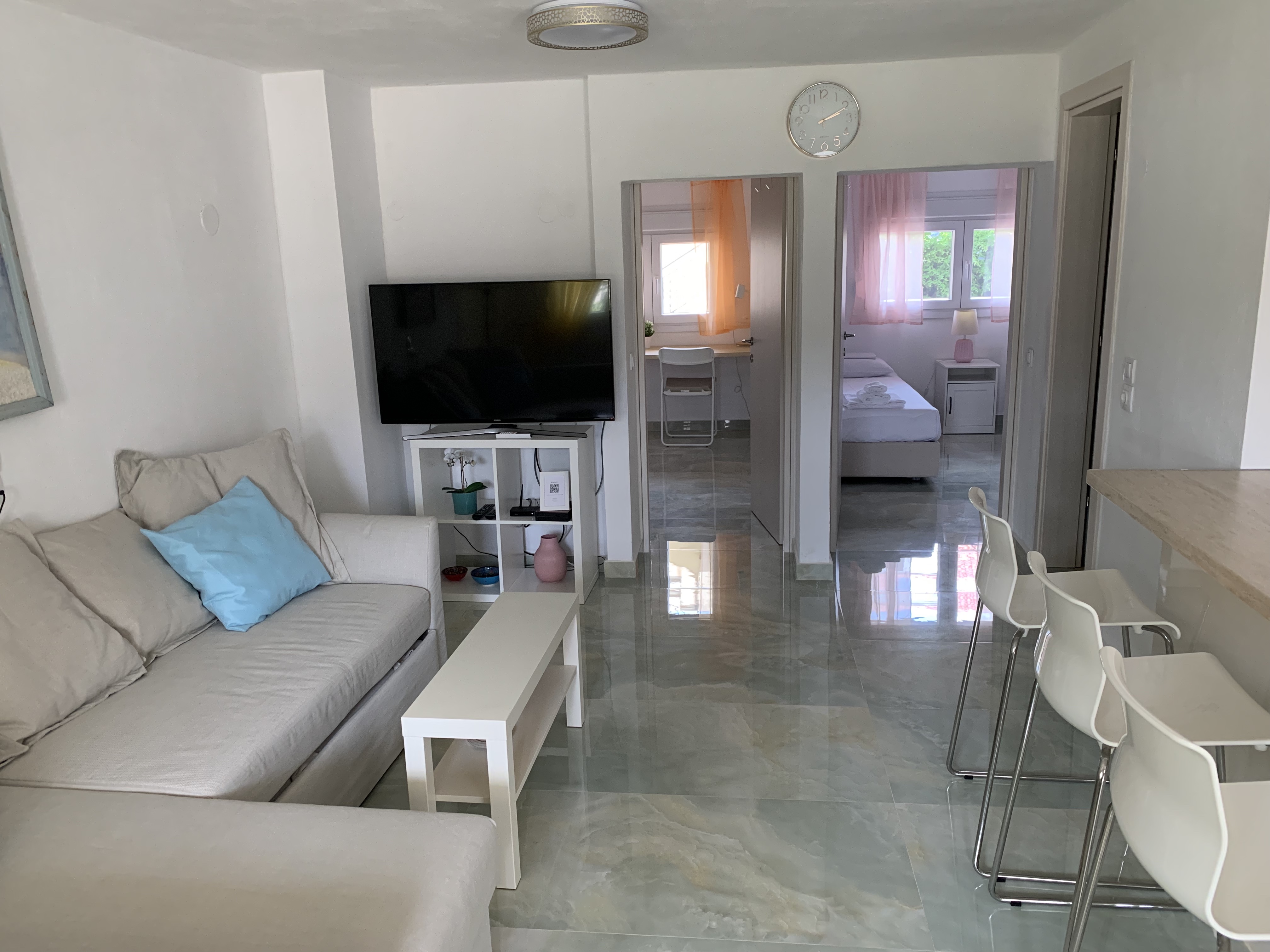 Living area smart TV